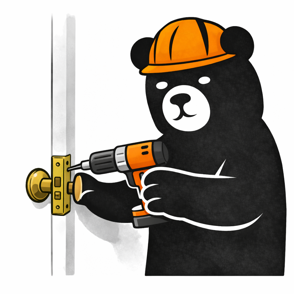 Door and smart lock installation icon